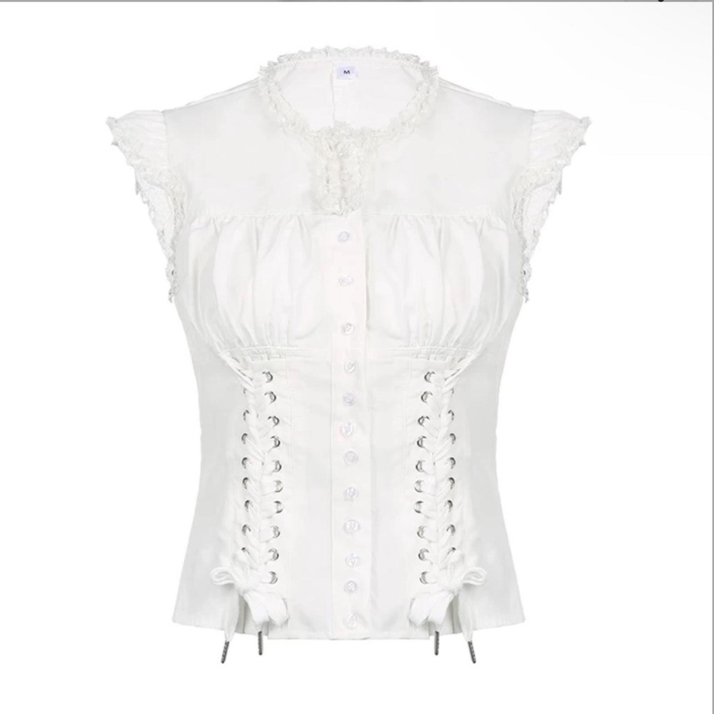 Coquette Button Up Blouse